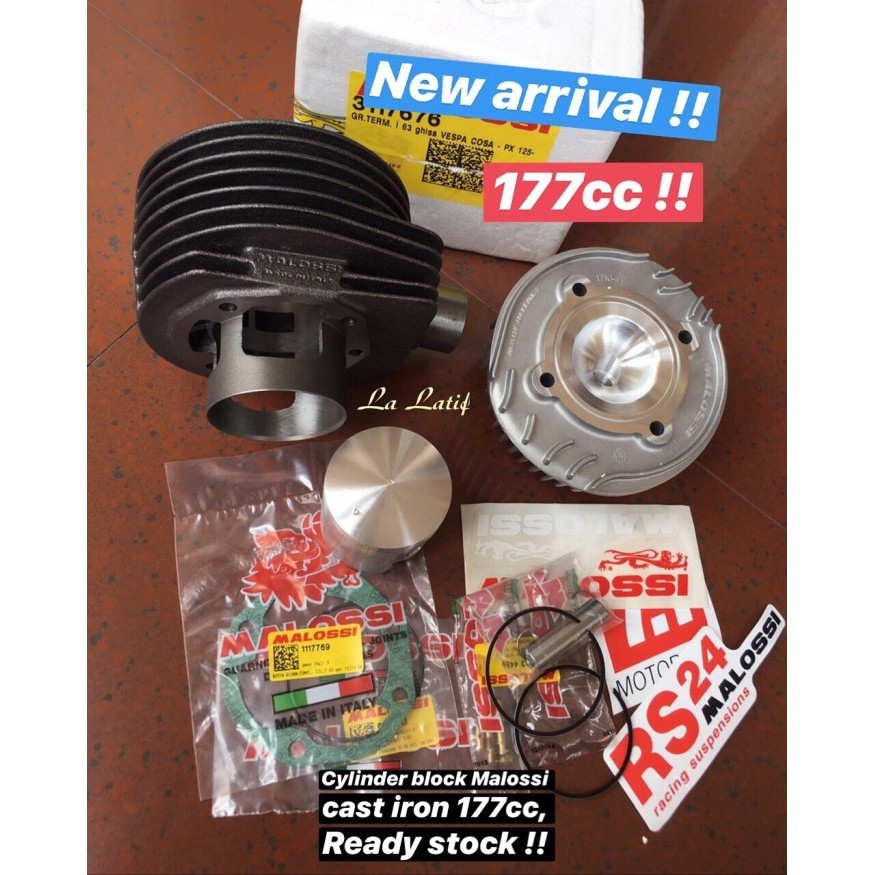 Blok Set Malossi Sport 177Cc Cast Iron Genuine Quality