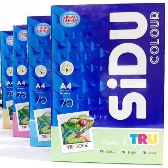 

KERTAS HVS WARNA 70GR A4 SINAR DUNIA 彩纸