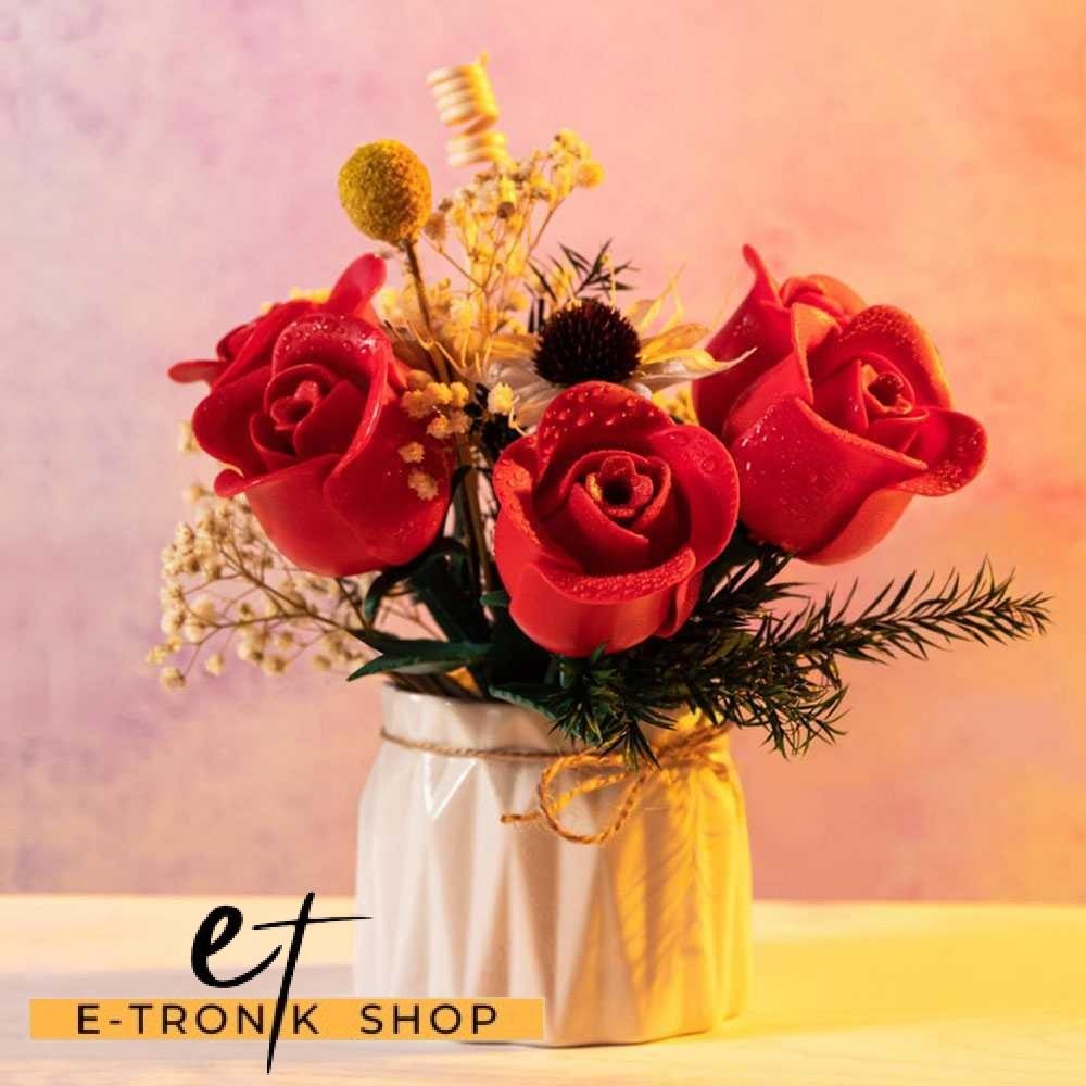 ETRONIK ONEBOT Bunga Mawar Lego Artificial Rose Building Blocks 1 PCS