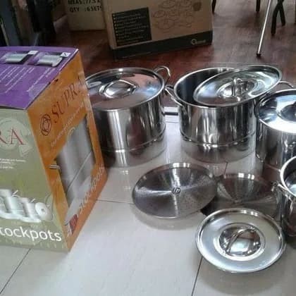Panci Steamer Supra Set 4 In 1 Stainless Steel
