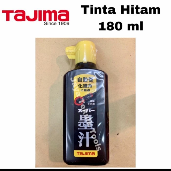 

tinta hitam sipatan tajima 180ml asli untuk benang dll