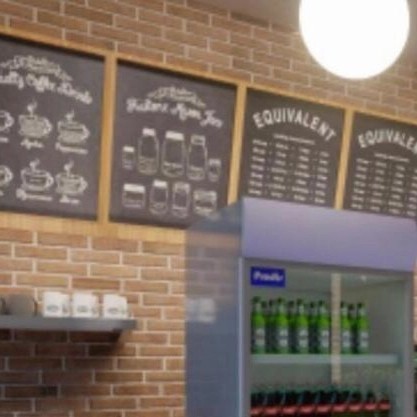 

papan menu cafe 4 baris