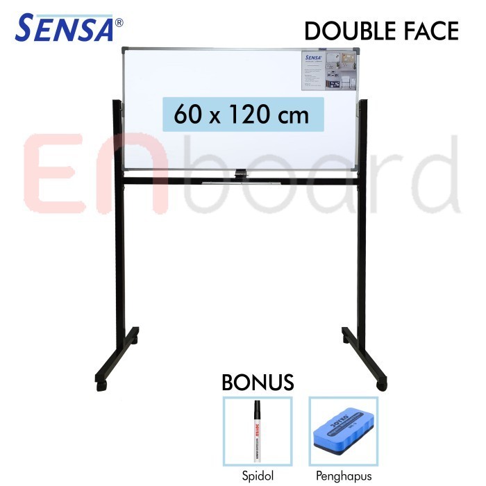 

Papan Tulis Whiteard Standing Double Face Sensa 60 x 120 cm
