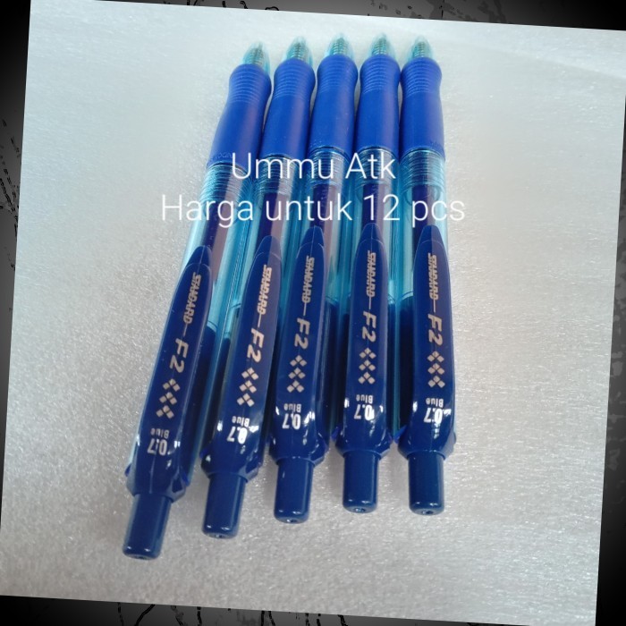 

Pulpen f2 standard isi 12 pcs biru
