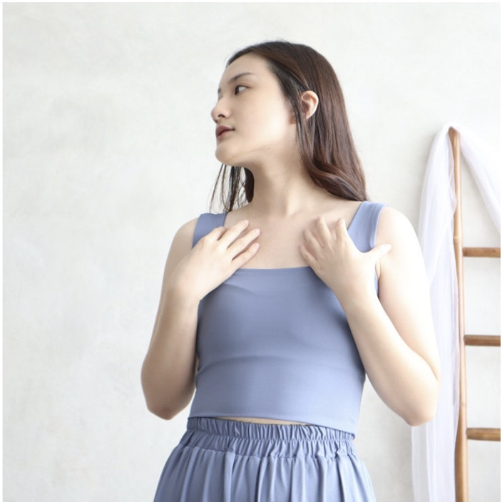 CROP TOP KOREA STYLE TANKTOP SQUARE CROP