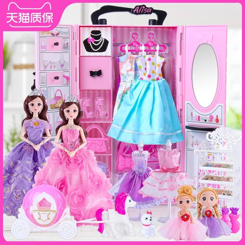 

Boneka Spot Barbie Putri Lampu Boneka Barbie Set Kotak Hadiah Besar Pakaian Putri Besar Tas Tangan Kabinet Mainan Anak Perempuan Hadiah Ulang Tahun