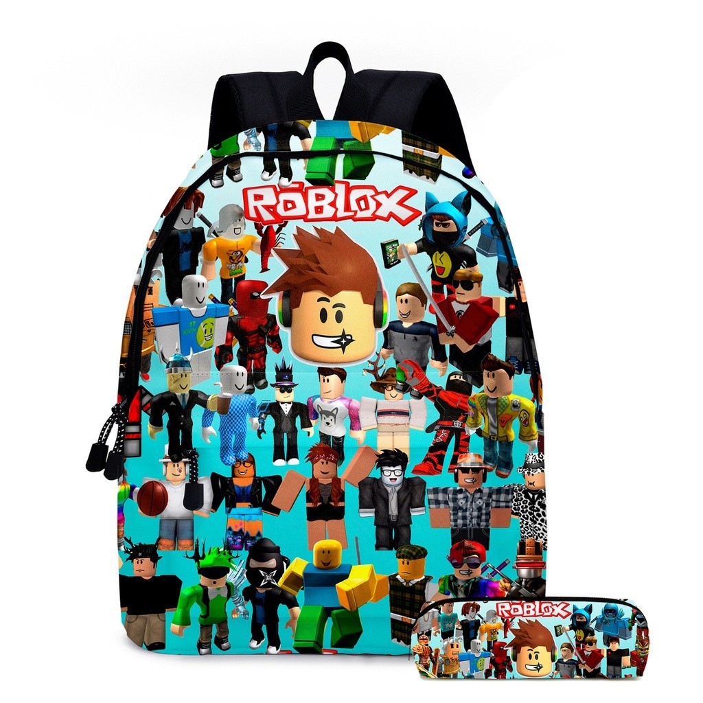 

Roblox 2 Buah Set Ransel Tas Pensil Tas Sekolah Hadiah Anak Laki-laki Perempuan Tas Sekolah Anak Tas Travel Remaja Mochilas