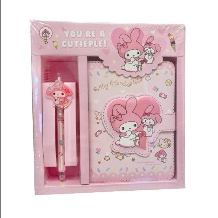 

Diary sanrio set my melody cinnamoroll buku jurnal dgn pen