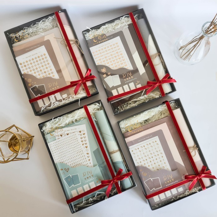 

ARAMI Leather Noteok Set w/ Gift Sticker Hadiah Set Buku Catatan