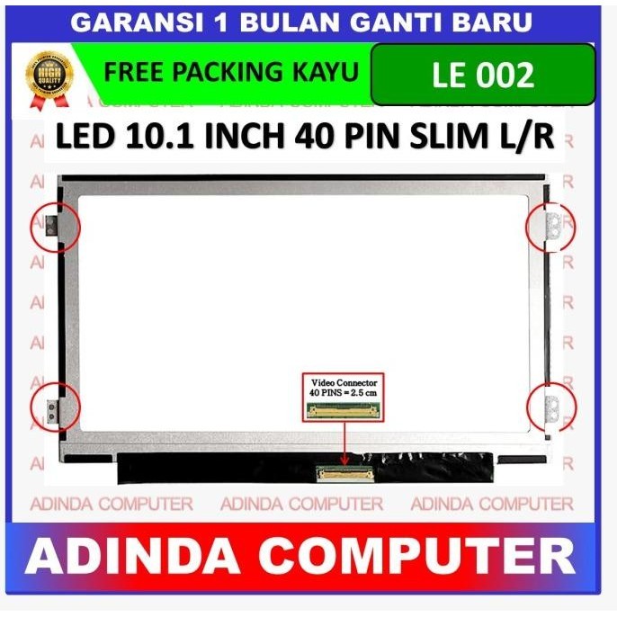 LCD LED Asus EeePC Eee PC 1025, 1025B, 1025C, 1025CE TERBATAS