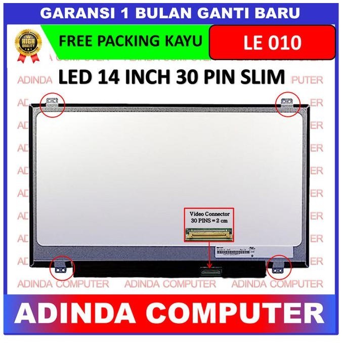 LCD LED Lenovo Thinkpad L440 S440 T440 T440P T450 14.0 30 Slim ASLI