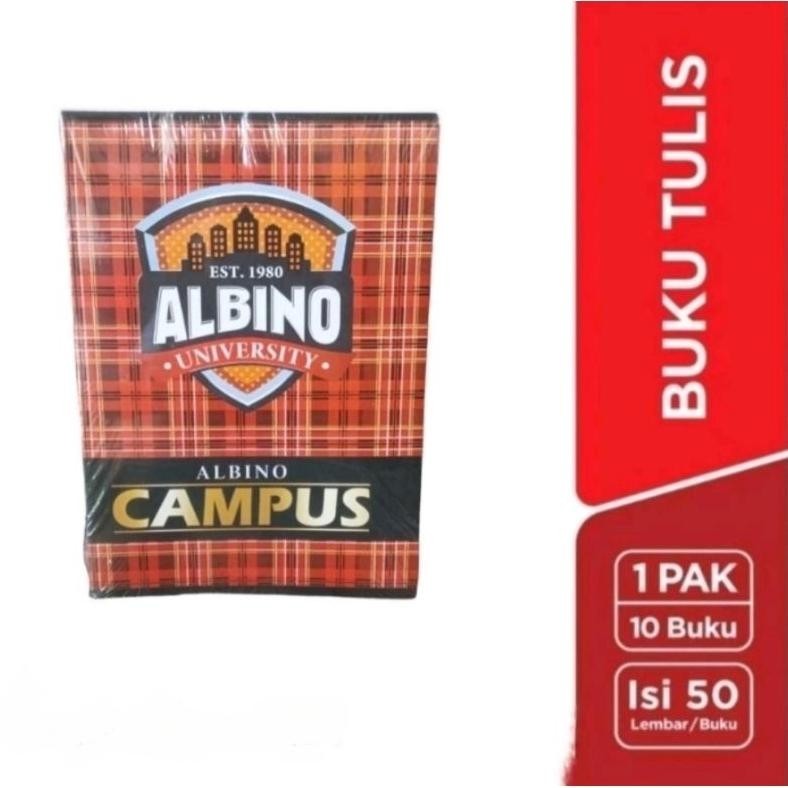 

Berkualitas Buku Tulis Murah Panjang Albino Campus Isi 50 Lembar (1 Pack Isi 10 Buku) Cod