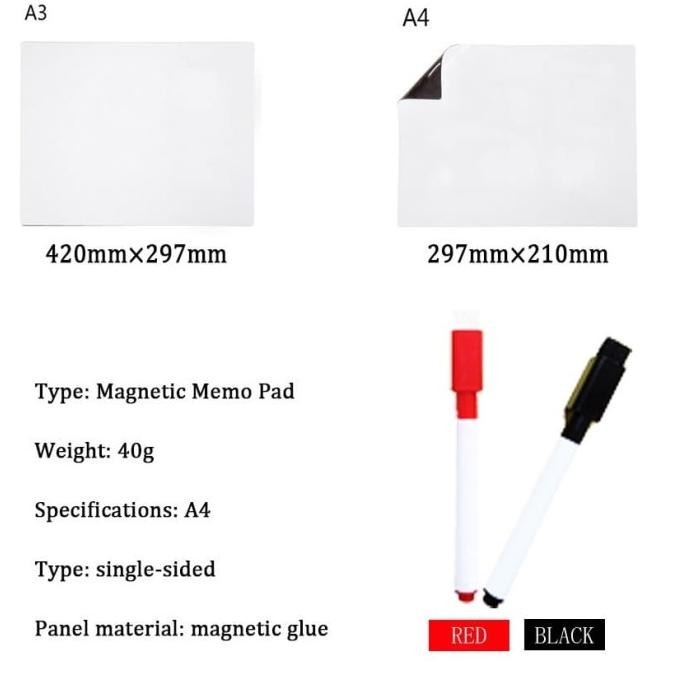

Premium A3 A4 Ukuran Papan Magnet Kulkas Papan Tulis Presentasi Magnet Lembut High Quality