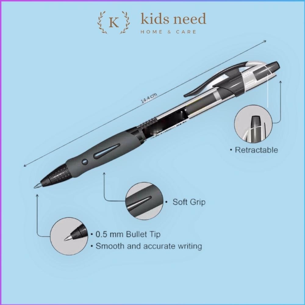 

(12Pcs) Pulpen Gel Cetek Q Gel / Pen Clik 0.5 Mm/ Pena Joyko Kantor (Lagi Viral)