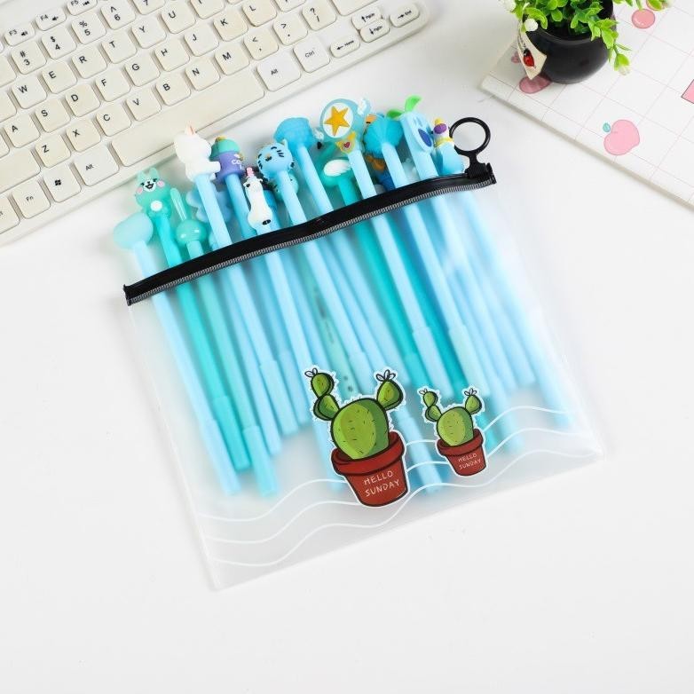 

Markas Hl0078 Pena Karakter Set Pouch Isi 20 Pcs Tempat Pensil Transparan Zipper Bag (Order Sebelum Ketinggalan)