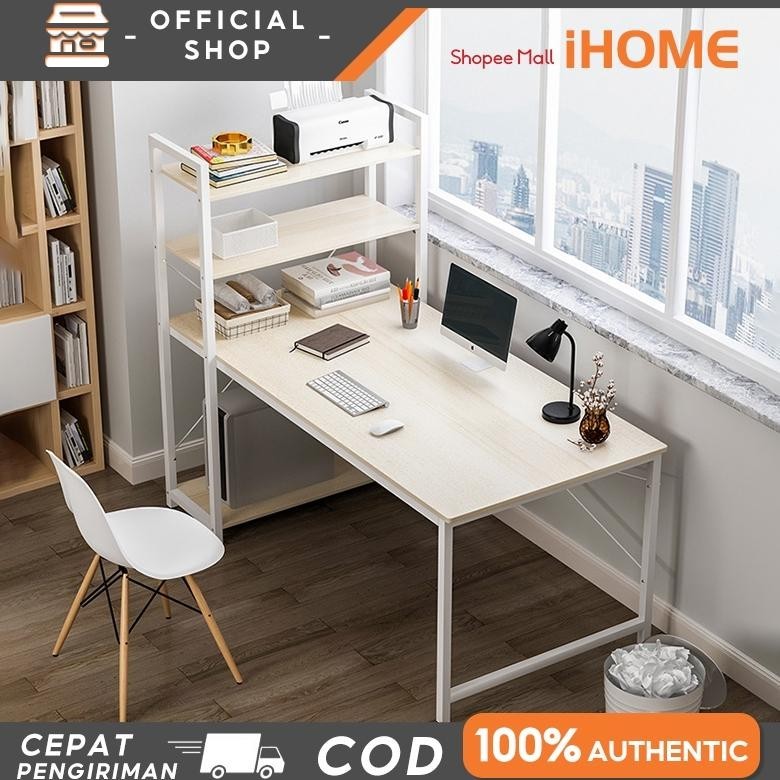 Meja Komputer / Lemari Meja Belajar (H Table)