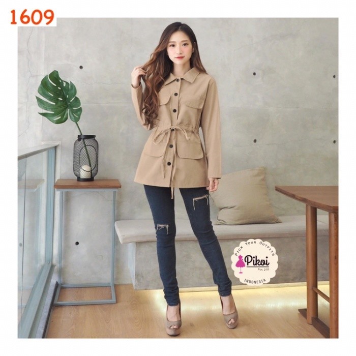 Jaket milea / jaket dilan / outer milea / luaran milea / jaket parka K02