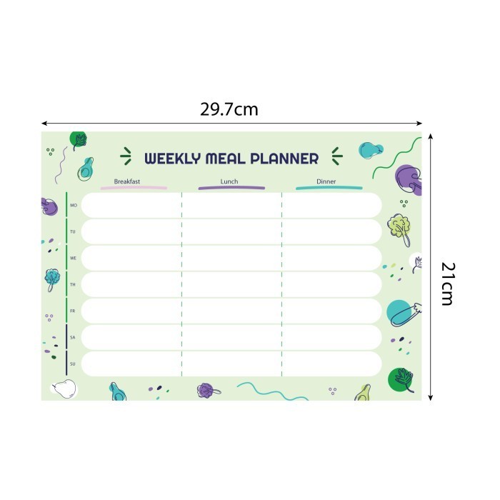 

Magnetic Planner Weekly Meal Notes Magetik Planner Magnet Kulkas