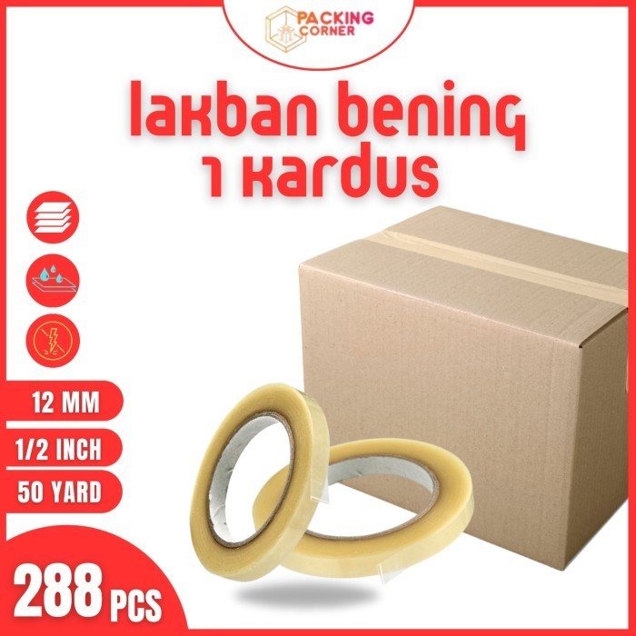 

Lakban Solatip Isolasi Bening 45M 1/2 inch 12mm x 50Y 1 Dus