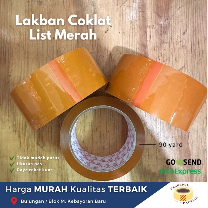 

Lakban 45mm x 90 yard 1 dus isi 72 ROLL