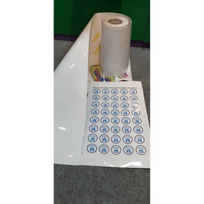 

STICKER VINYL PRINT ECOSOLVENT PUTIH GLOSSY 31,75CM X 50M ROLL