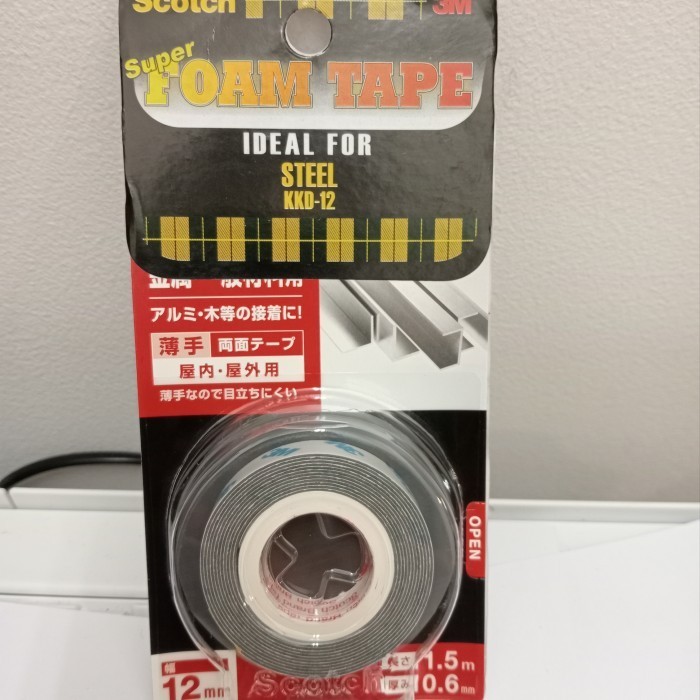 

Double Tape Super Strong for Steel Daya Rekat Terkuat 3M Scotch KKD-12