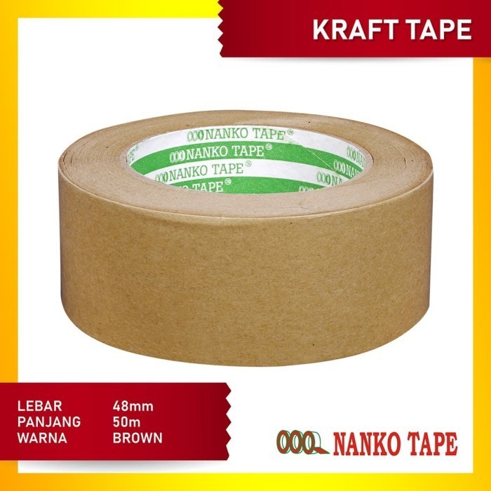 

Nanko Lakban Kraft Tape 48 mm x 50 m - 3pcs
