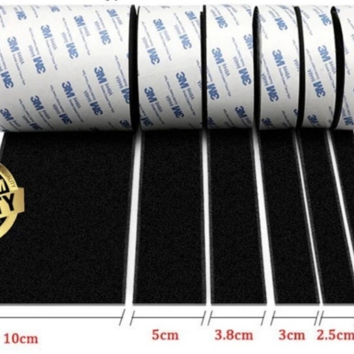 

V3LCRO 3M 9448a Adhesive Cord Holder 10cm x 1 meter Kasar Halus