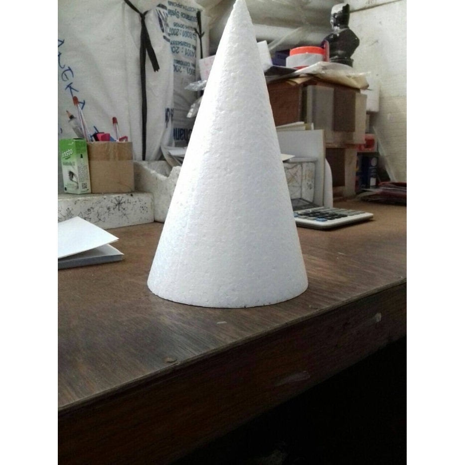 

D22x65cm Gabus Styrofoam Kerucut Cone