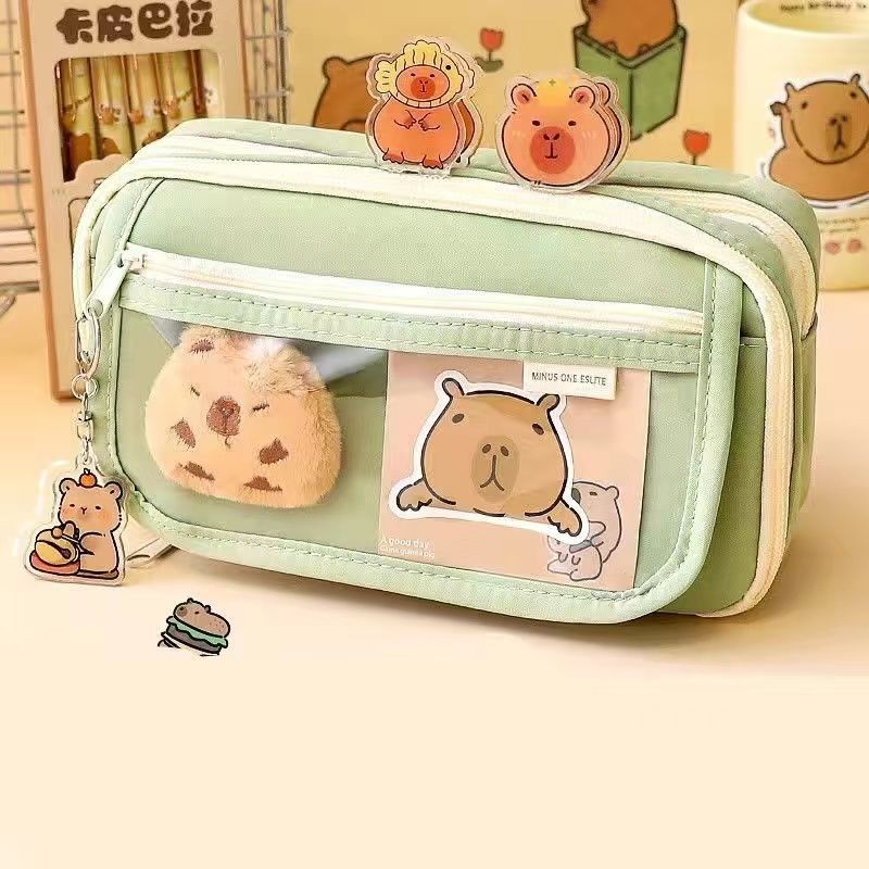 

Popular Capabala Pencil Case New Flip Stationery Case 2024 Good-looking Nine-Layer Cartoon Backpack Stationery Box Pencil Box