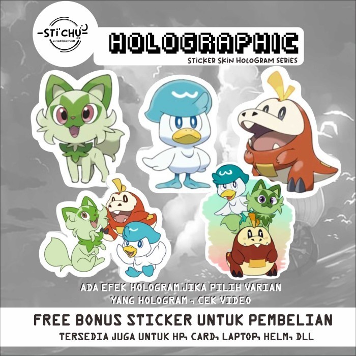 

Sticker Hologram Pokemon Scarlet Violet Nintendo