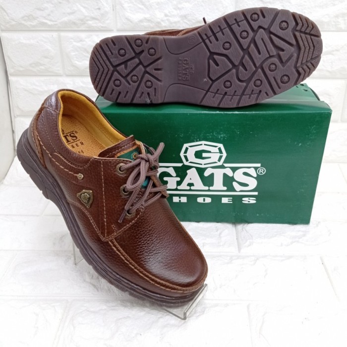 Sepatu Pria Dewasa Gats Lb5003 Brown.Sepatu Kerja/Kantor Original