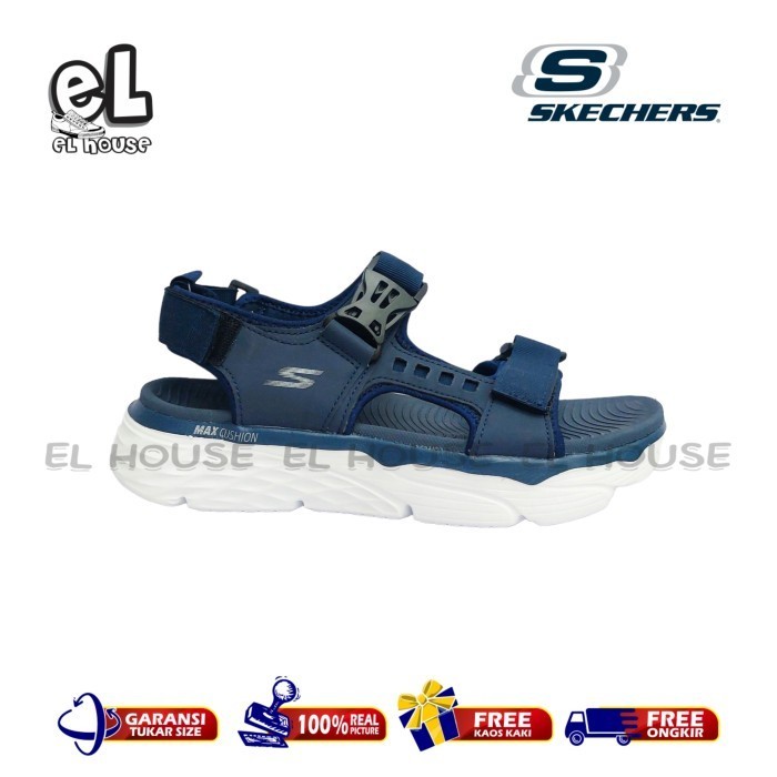 Skechers Max Chushioning Sandal/Sepatu Sandal Skechers/Skecher Pria/