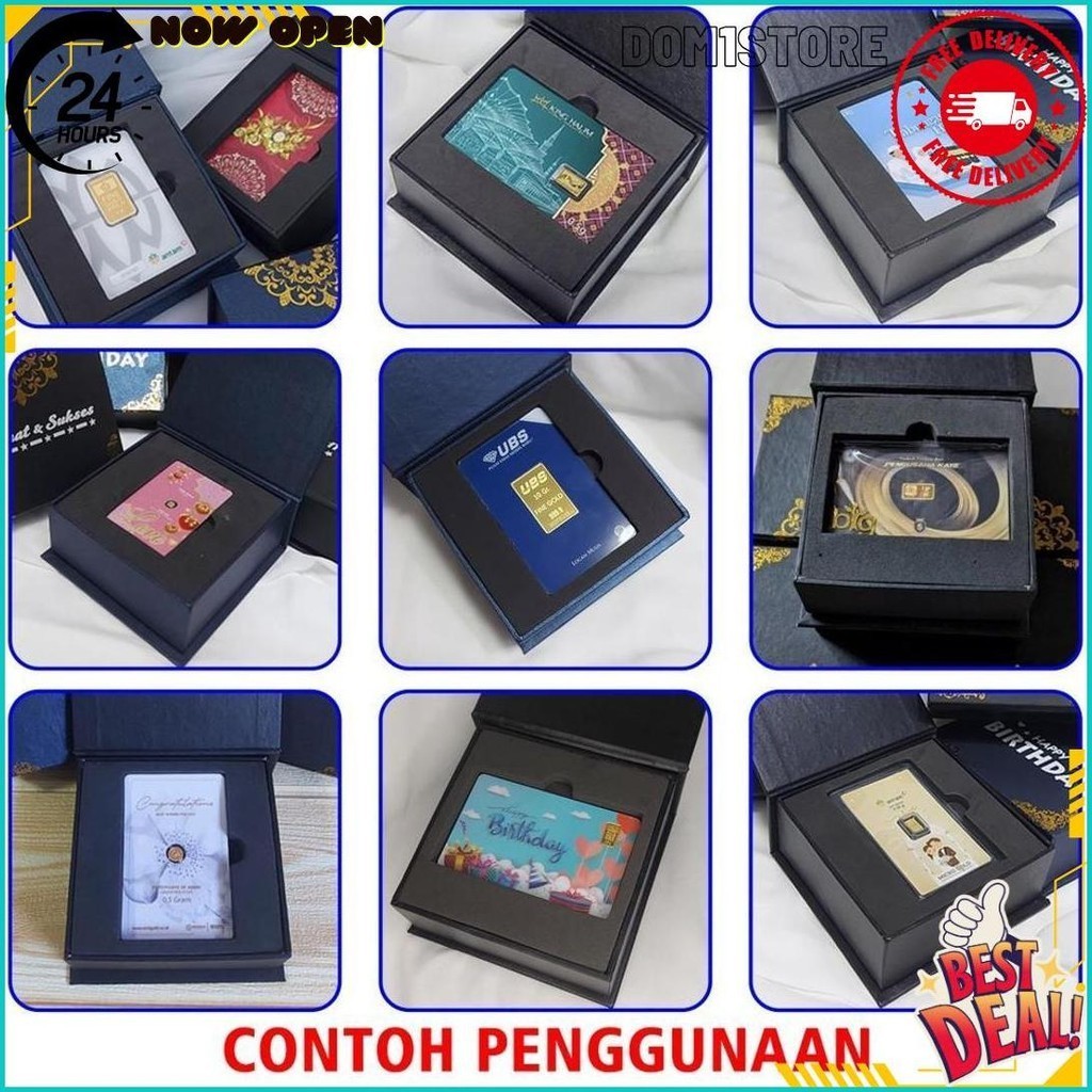 

Gift Box Kotak Kado Souvenir Hampers Untuk Minigold Antam Dan Emas Lainnya - Kotak Perhiasan Terlaris