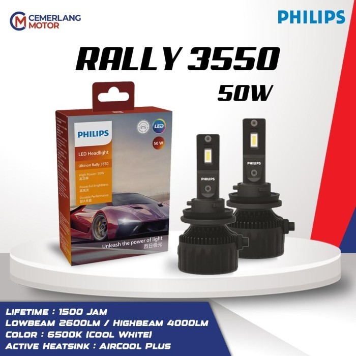 Philips Ultinon Rally 3550 Led Bohlam Lampu Mobil Putih