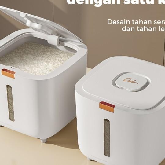 Onetwofit Rice Storage Disser Rice Buet Plastik Kontainer Ber