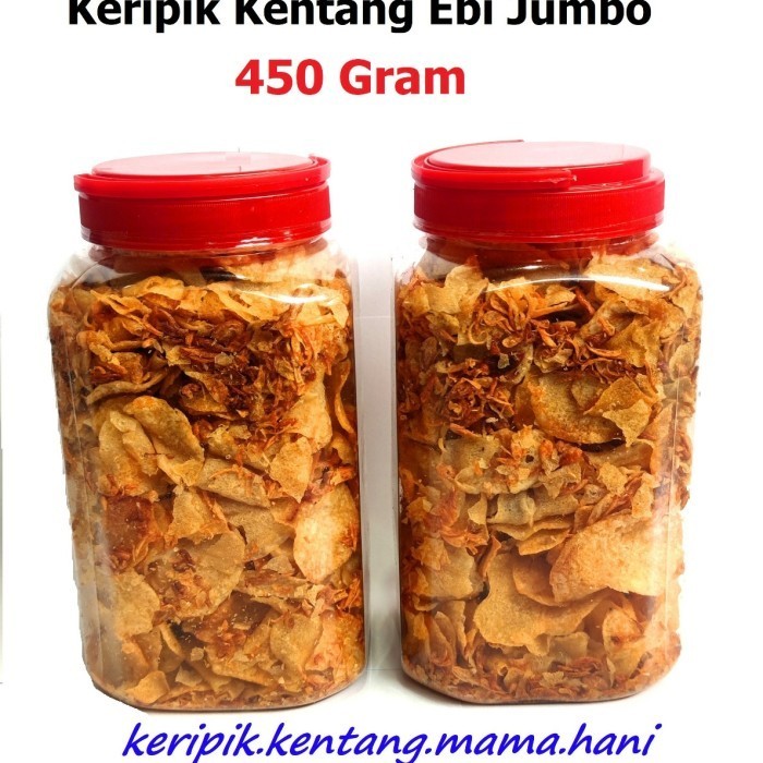 

CUCI GUDANG Keripik Kentang Ebi Mama Hani Homemade Enak Premium 450 Gram