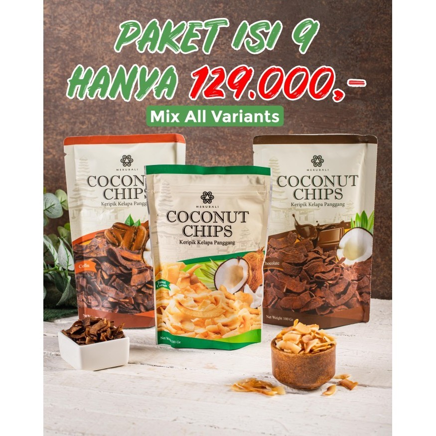 

NEW COCONUT CHIPS 50 Gr - BELI 9 HANYA 120an RIBU