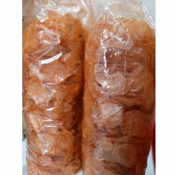 

TERJAMIN KERIPIK KACA/KERIPIK BELING/KRIPCA RASA PEDAS BERAT 1/2 kh /(500 gram)