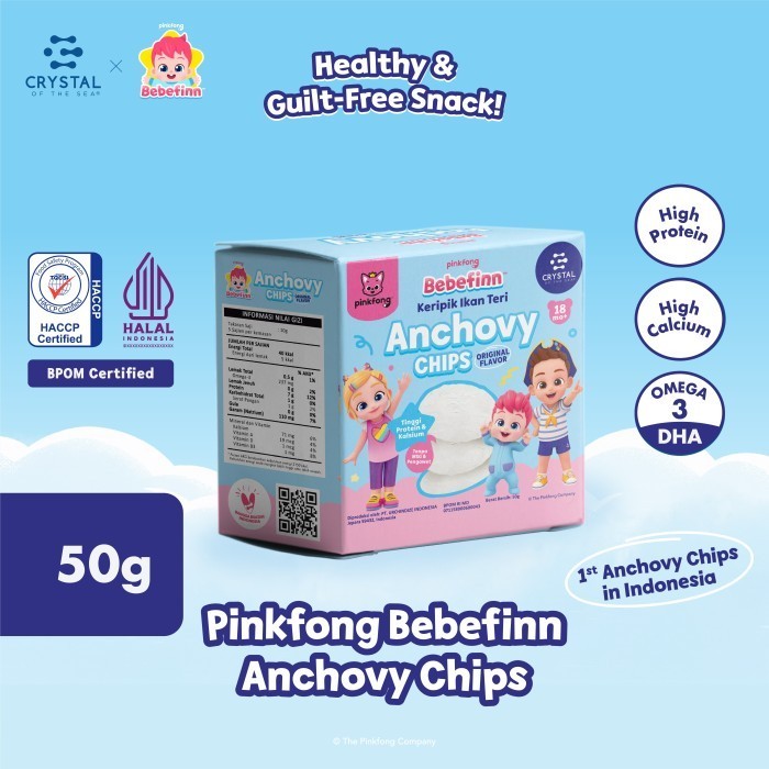 

TERPERCAYA Anchovy Chips Snack / Keripik Ikan Teri Rasa Original / Kerupuk MPASI