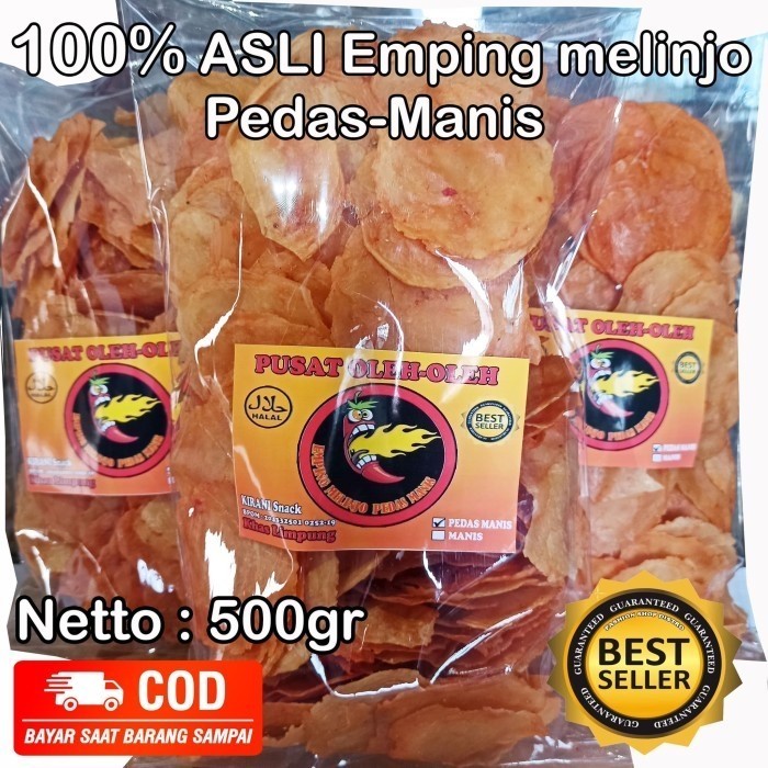 

BIG SALE EMPING MELINJO PEDAS MANIS MENTAH 500GR SUPER EXPORT QUALITY