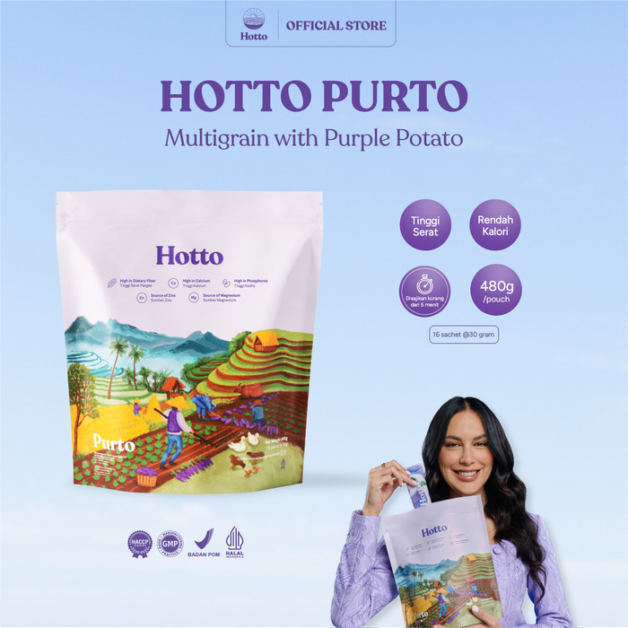 

TERBATAS Hotto Purto Multigrain with Purple Potato 1 Pouch