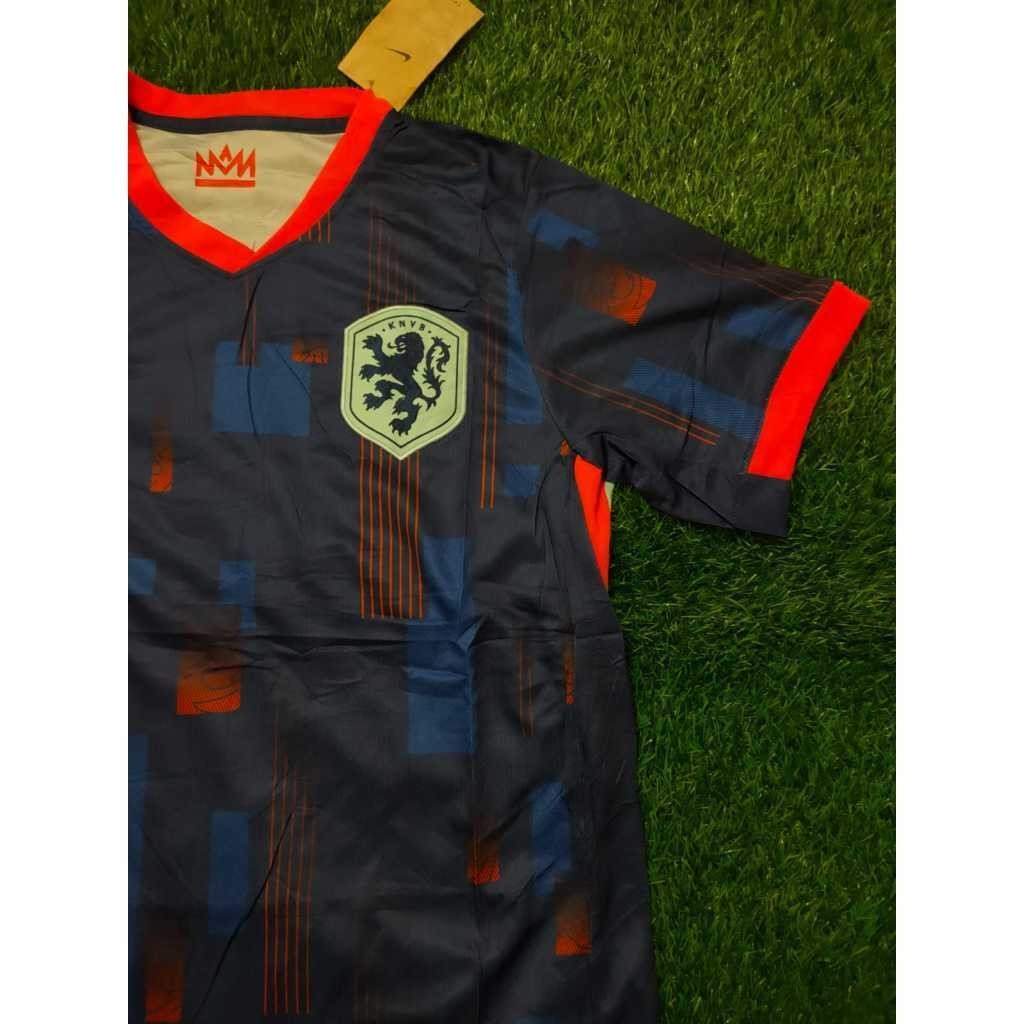 FULLSET BAJU + CELANA JERSEY BOLA BELANDA AWAY PIALA EROPA EURO 2024 PRIA DEWASA