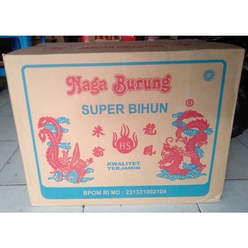 

Bihun Cap Naga Burung 500 gr x 24 Bungkus Per Dus