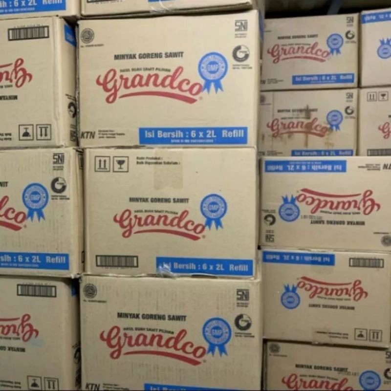 

minyak goreng grandco 2 ltr per dus isi 6pcs