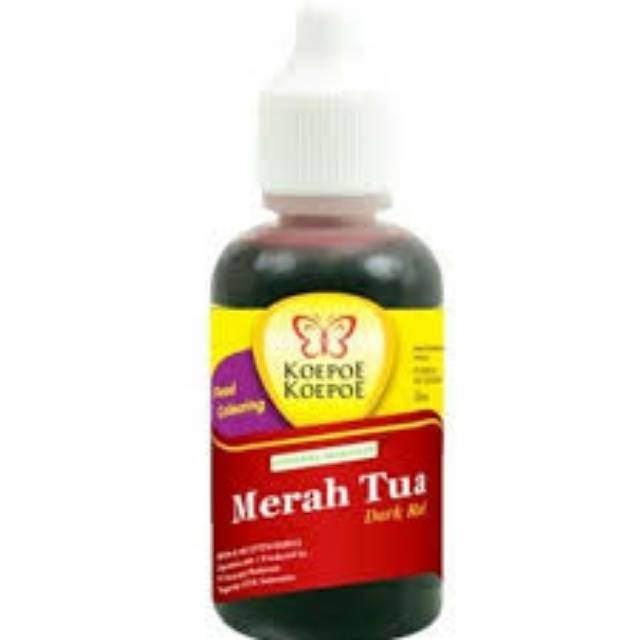 

Koepoe koepoe pewarna merah tua 30ml