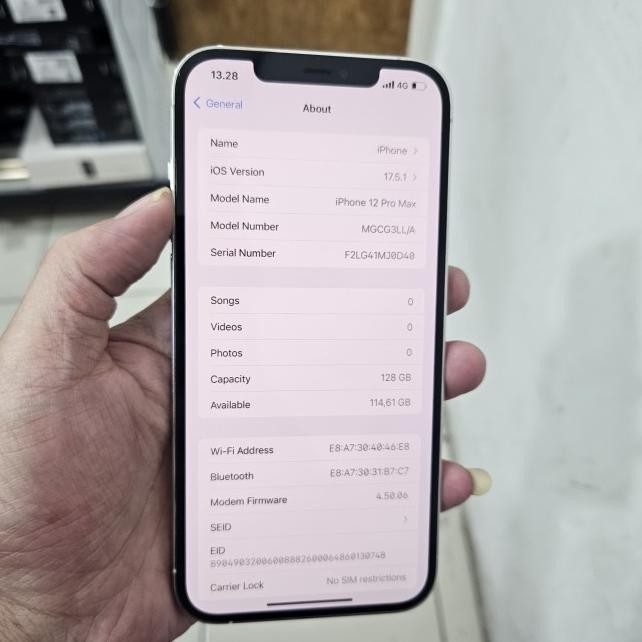 Iphone 12 Pro Max 128 Inter Bea Cukai Second