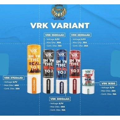 NEW Baterai VRK 18650