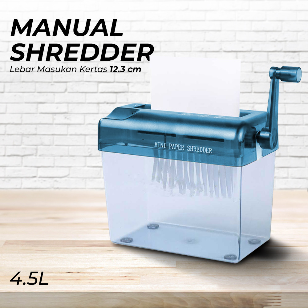 

T-Store Penghancur Kertas Manual CD Card Paper Shredder 4.5L - WST-123