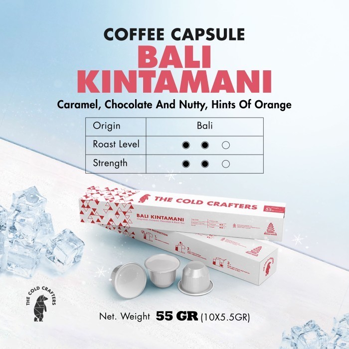 

Iced Coffee Capsule / Kapsul Kopi -Bali Kintamani Nespresso Compatible